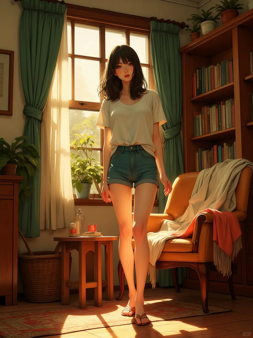 喜欢阳光洒进来的感觉~