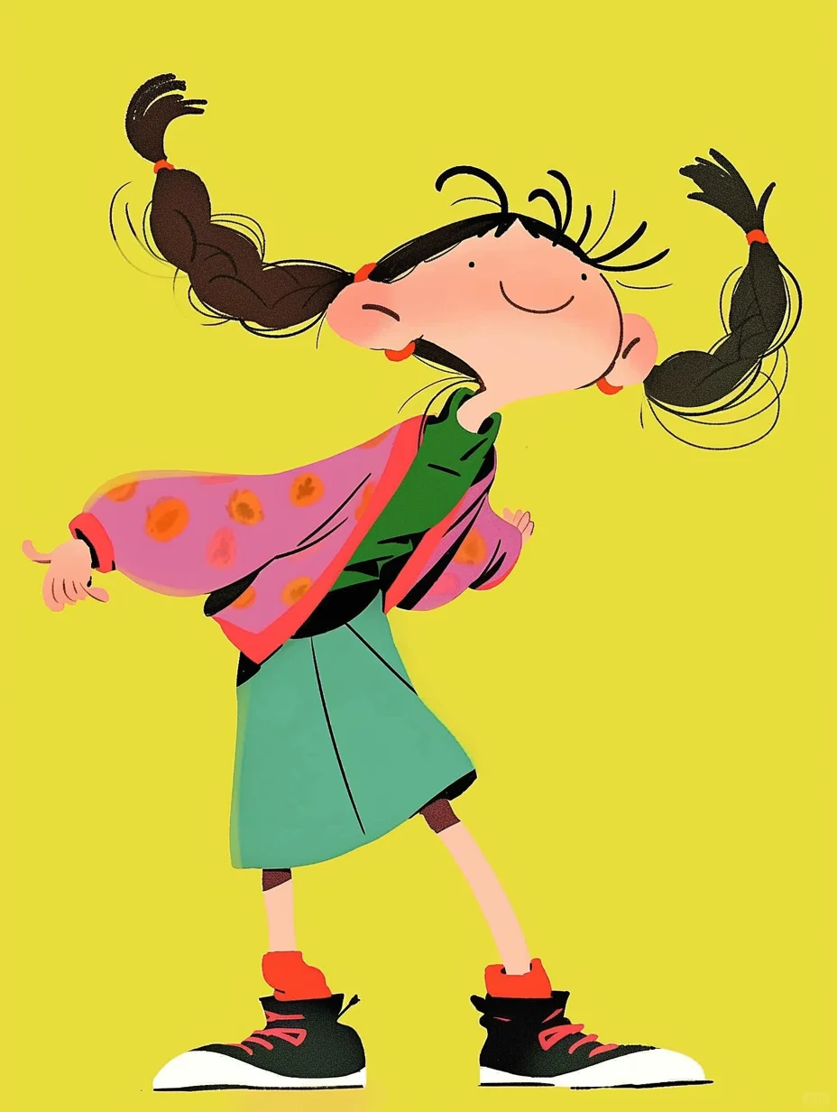 被这个卷卷头发的元气妹妹可爱到原地转圈