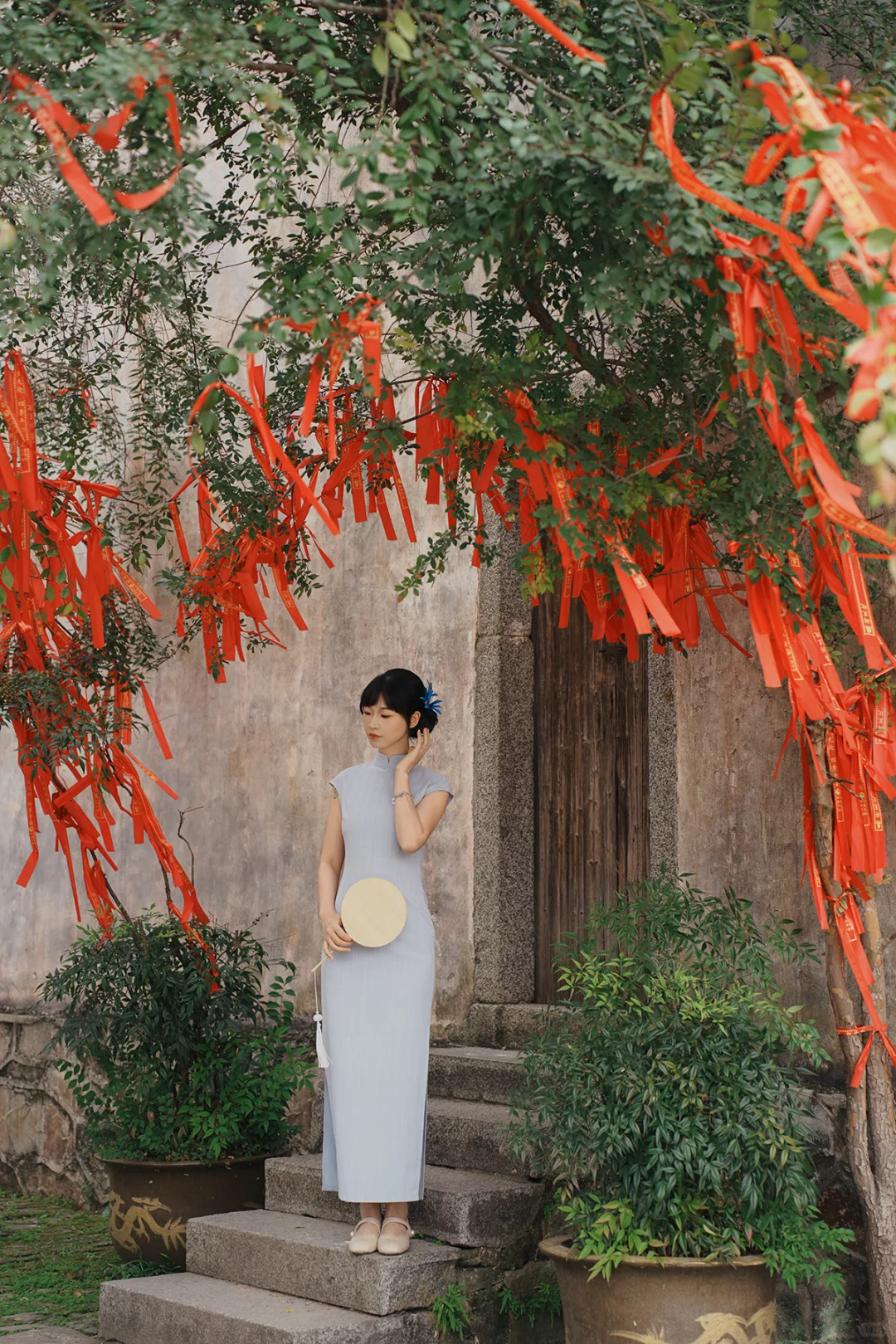 呈坎｜一袭旗袍映呈坎