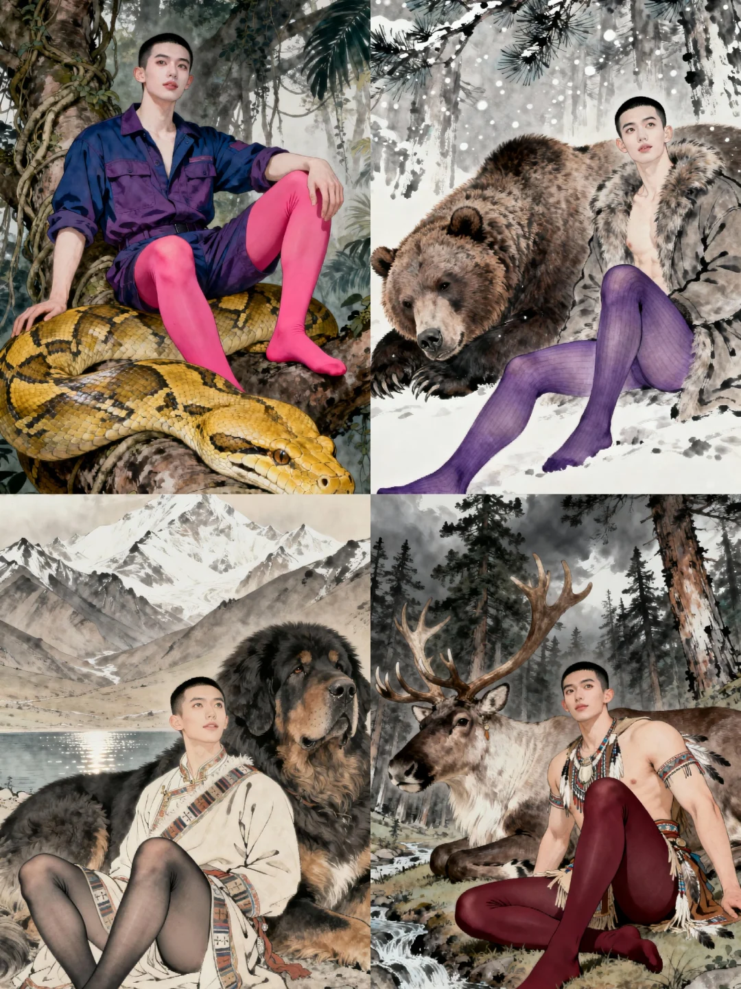 荒野之息🐅，男士丝袜，释放野性。