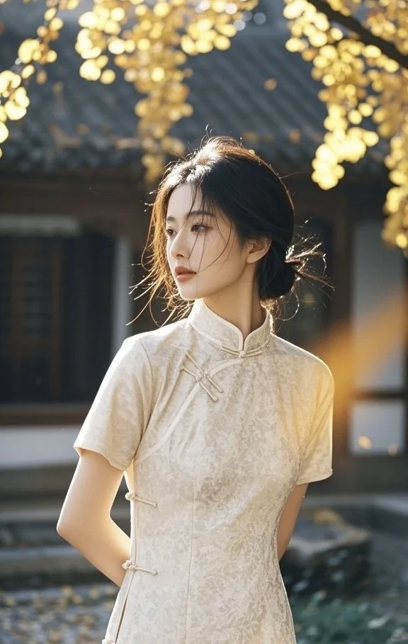 存一些新中式旗袍裙子拍照姿势📸，快来学！