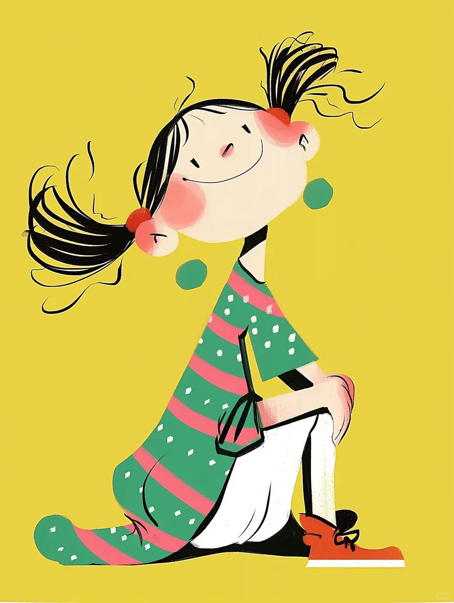 被这个卷卷头发的元气妹妹可爱到原地转圈