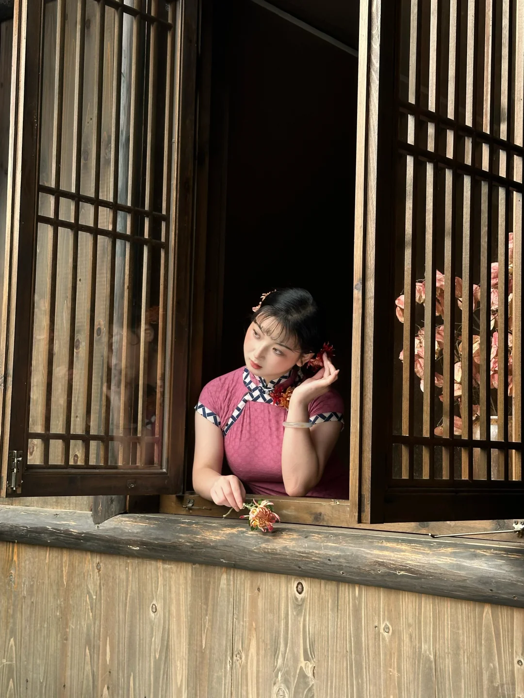 看看是谁在武汉拍到了画报风旗袍写真！