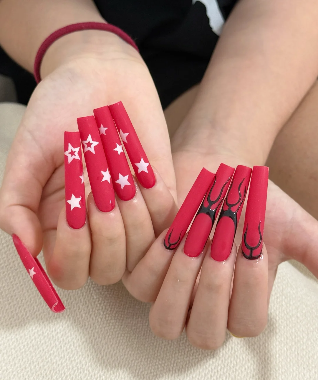 信宜美甲｜超长辣妹的星星美甲～