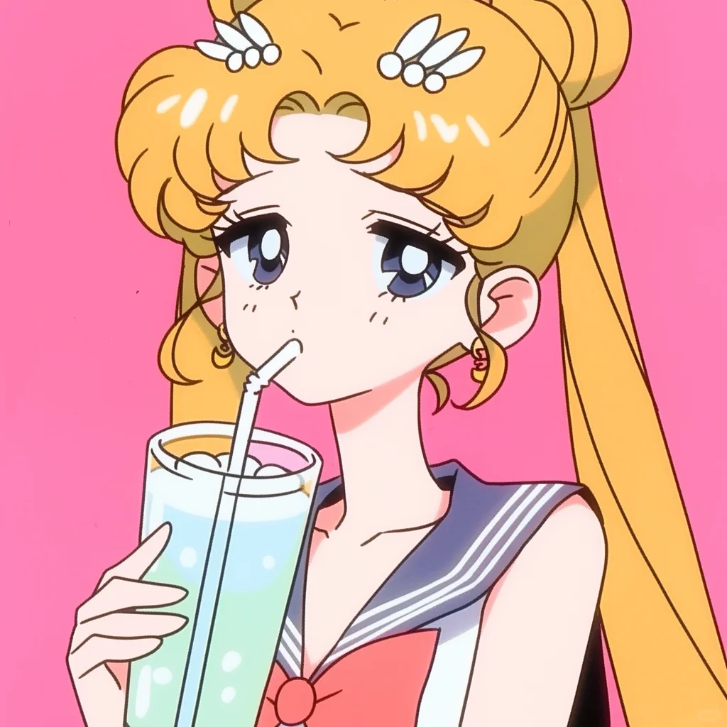 🐈‍⬛‧₊˚⋆♡̷☆₊ 喝奶茶 🥤 美少女战士