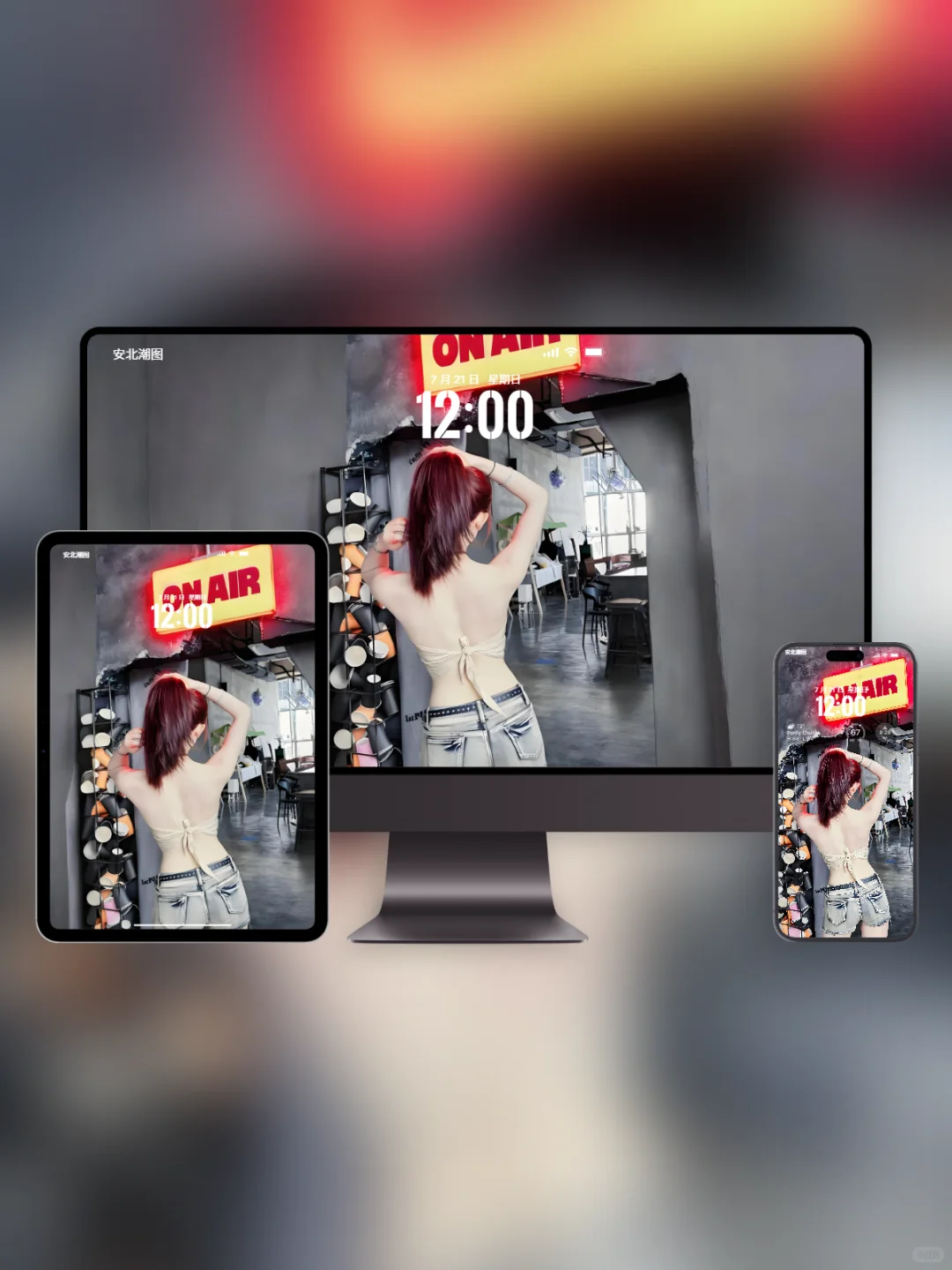 氛围美女壁纸、真的爱了！