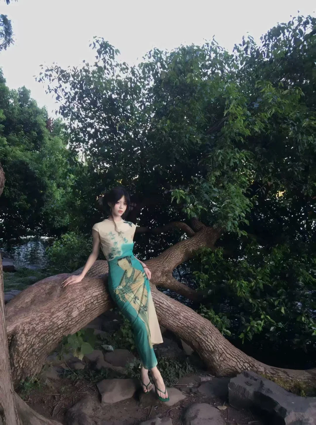 和江南匹配度拉满的仙女旗袍连衣裙🤩