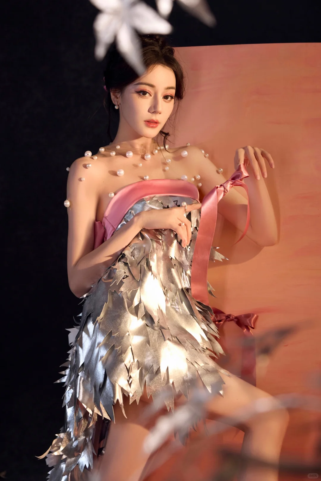 迪丽热巴 银羽仙裙 玲珑曲线