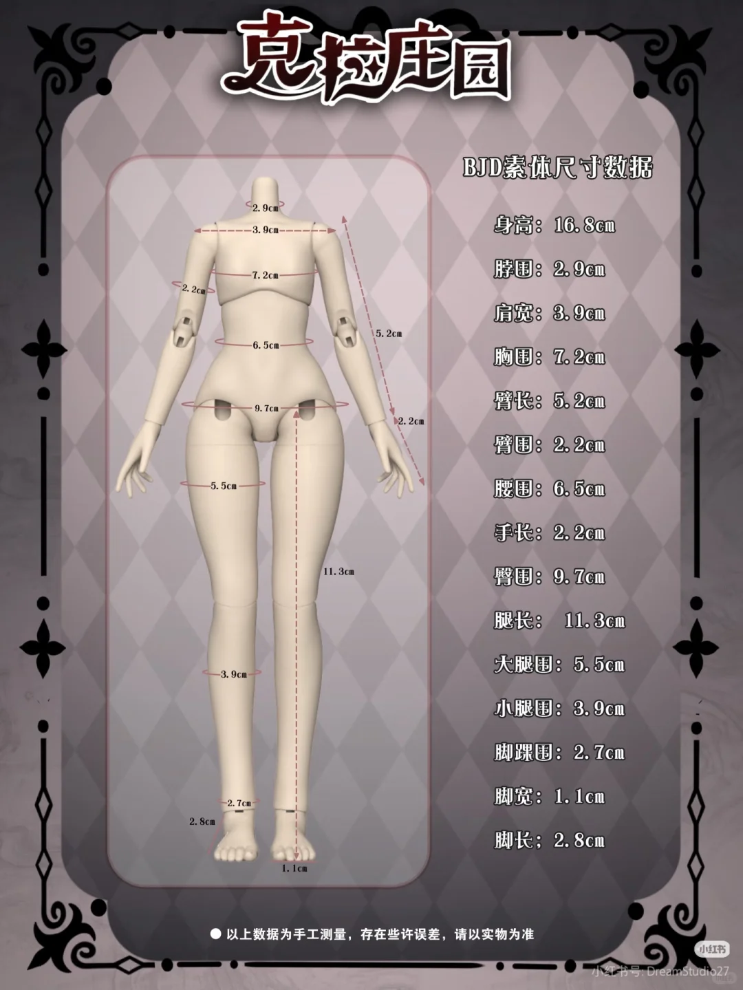 自存在蹲的bjd盲盒女素体数据总汇【高个篇