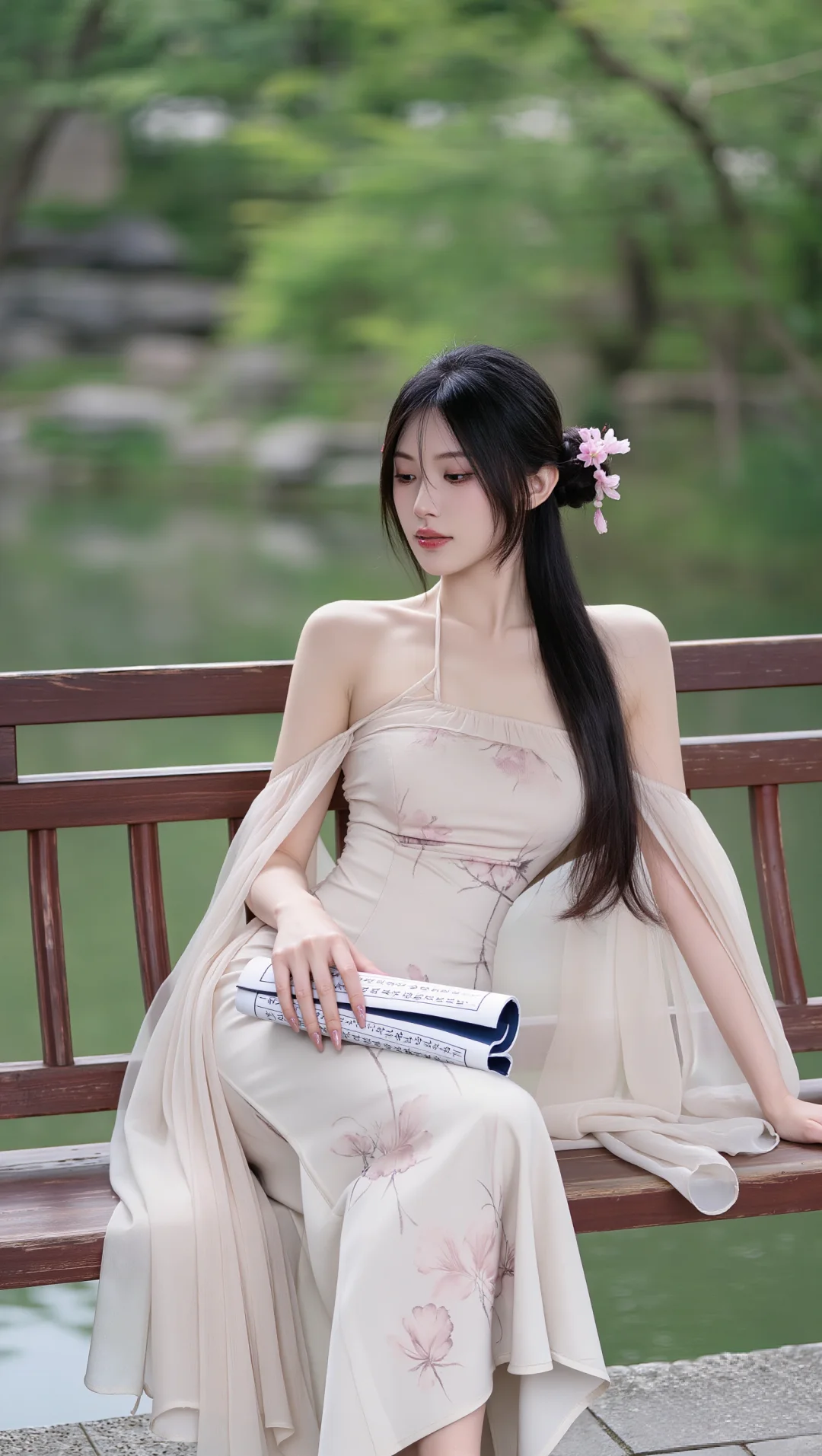 高跟和旗袍很搭哦