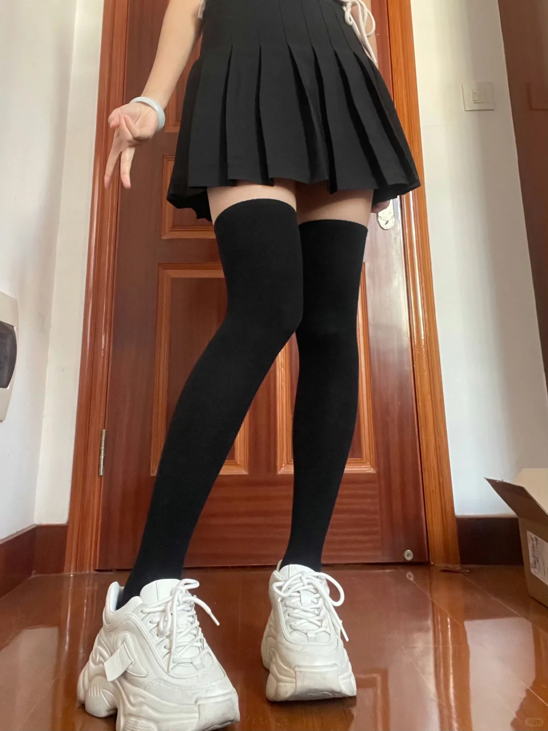 vocal😭压力的过膝袜真有这么🐮？巨显瘦！