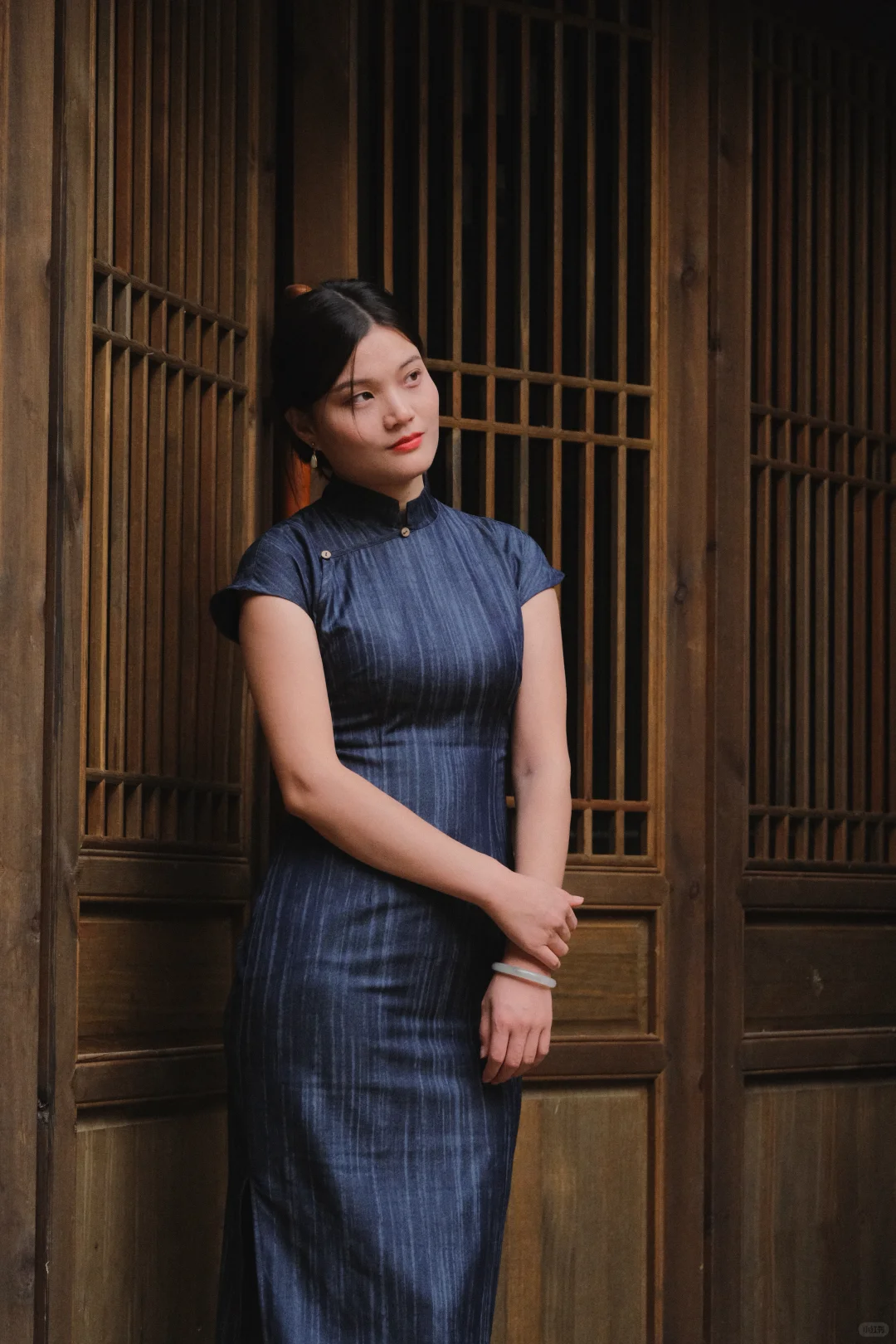 和不愿意擦边的男朋友，一起拍的江夏里旗袍