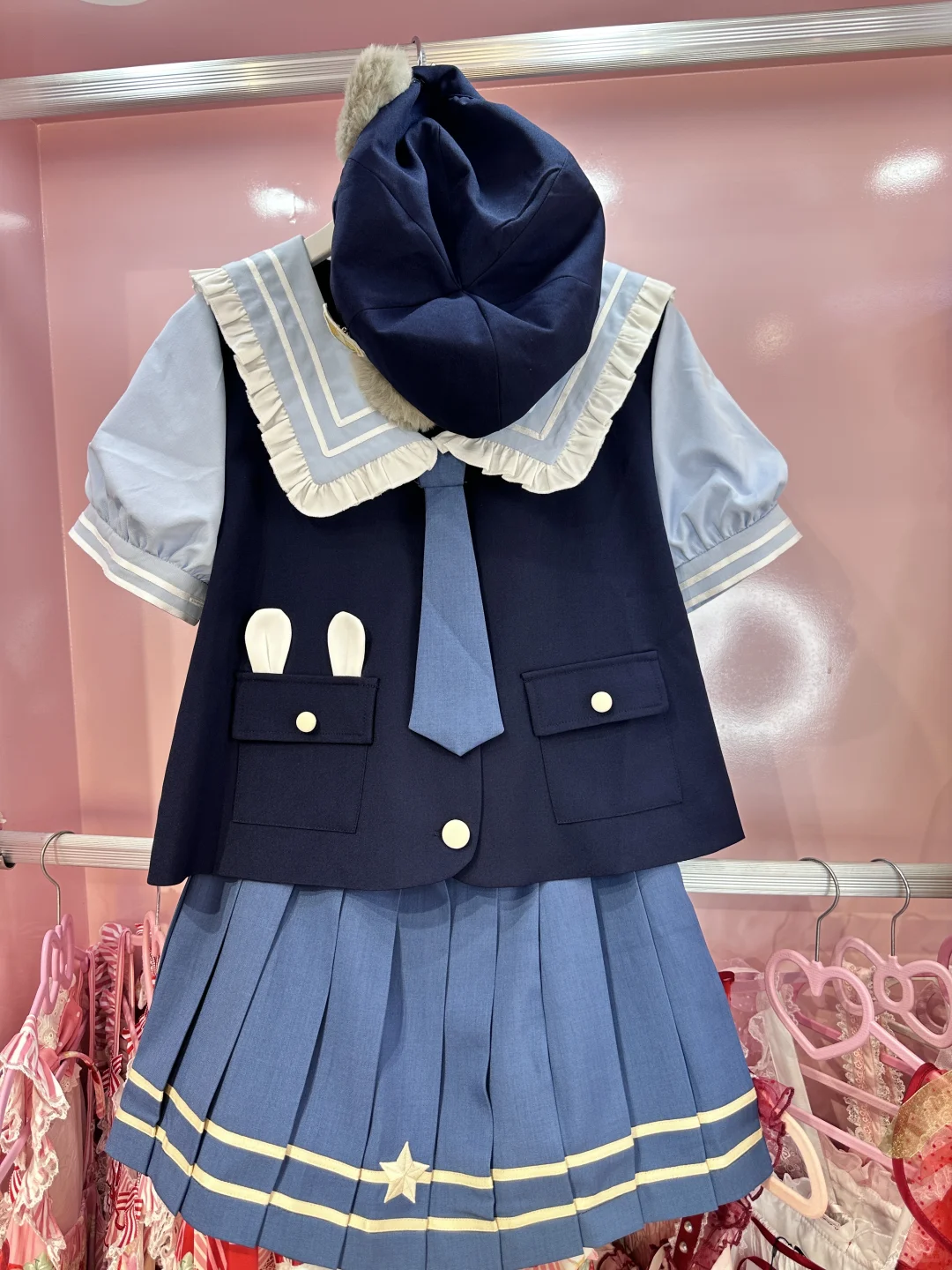 贪吃鼠鼠｜jk水手服套装实拍｜显白水手服