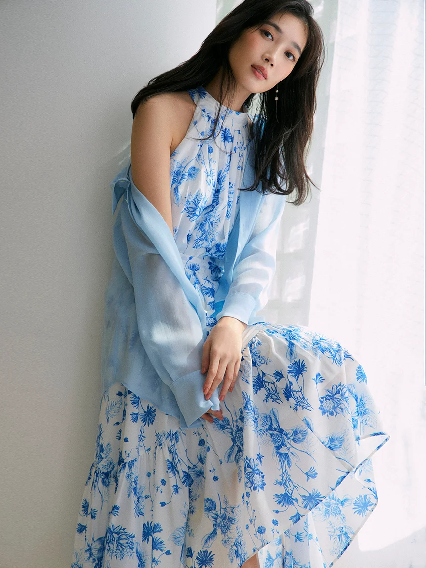 frayid夏日绝美挂脖碎花裙，美到犯规！