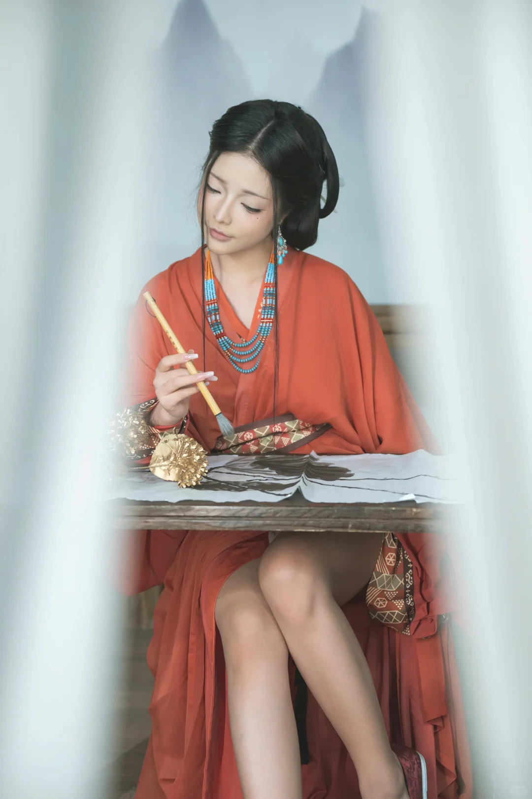 🔥一袭战国红袍让我美到「祸国殃民」！