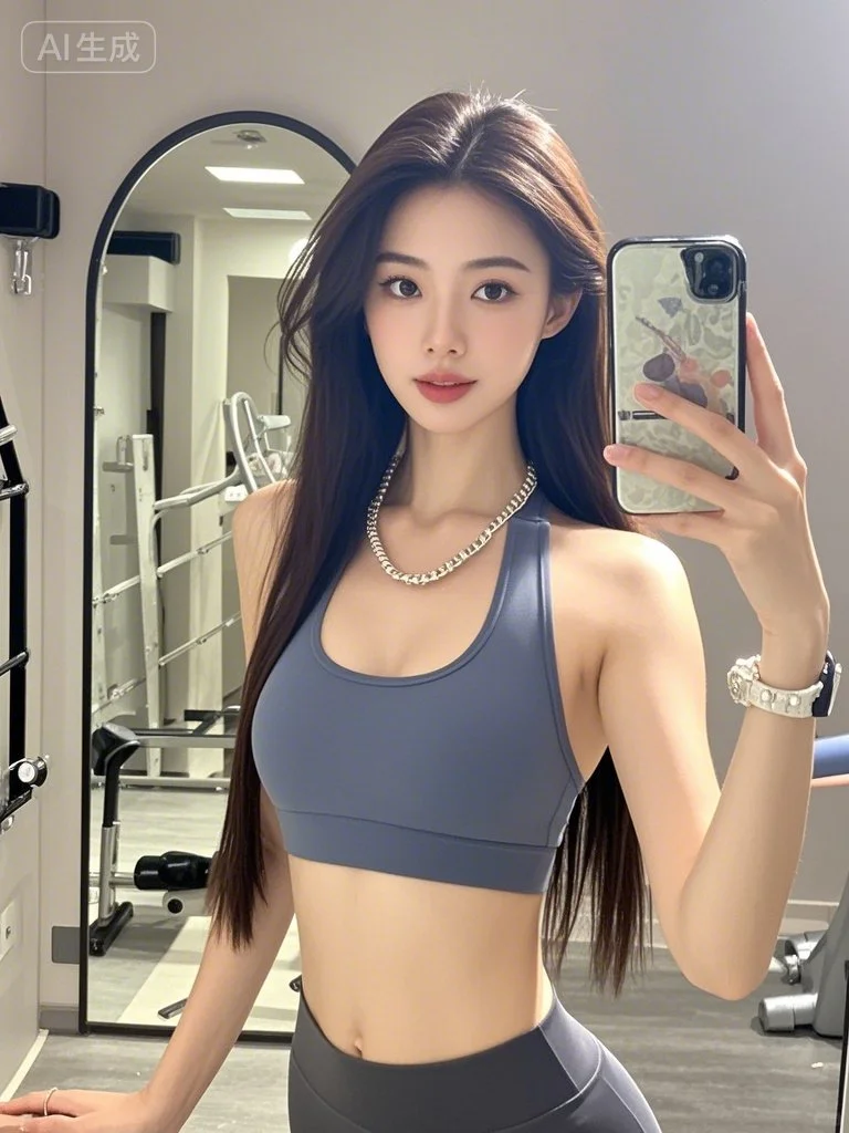 健身女孩的活力瞬间，太有活力了！