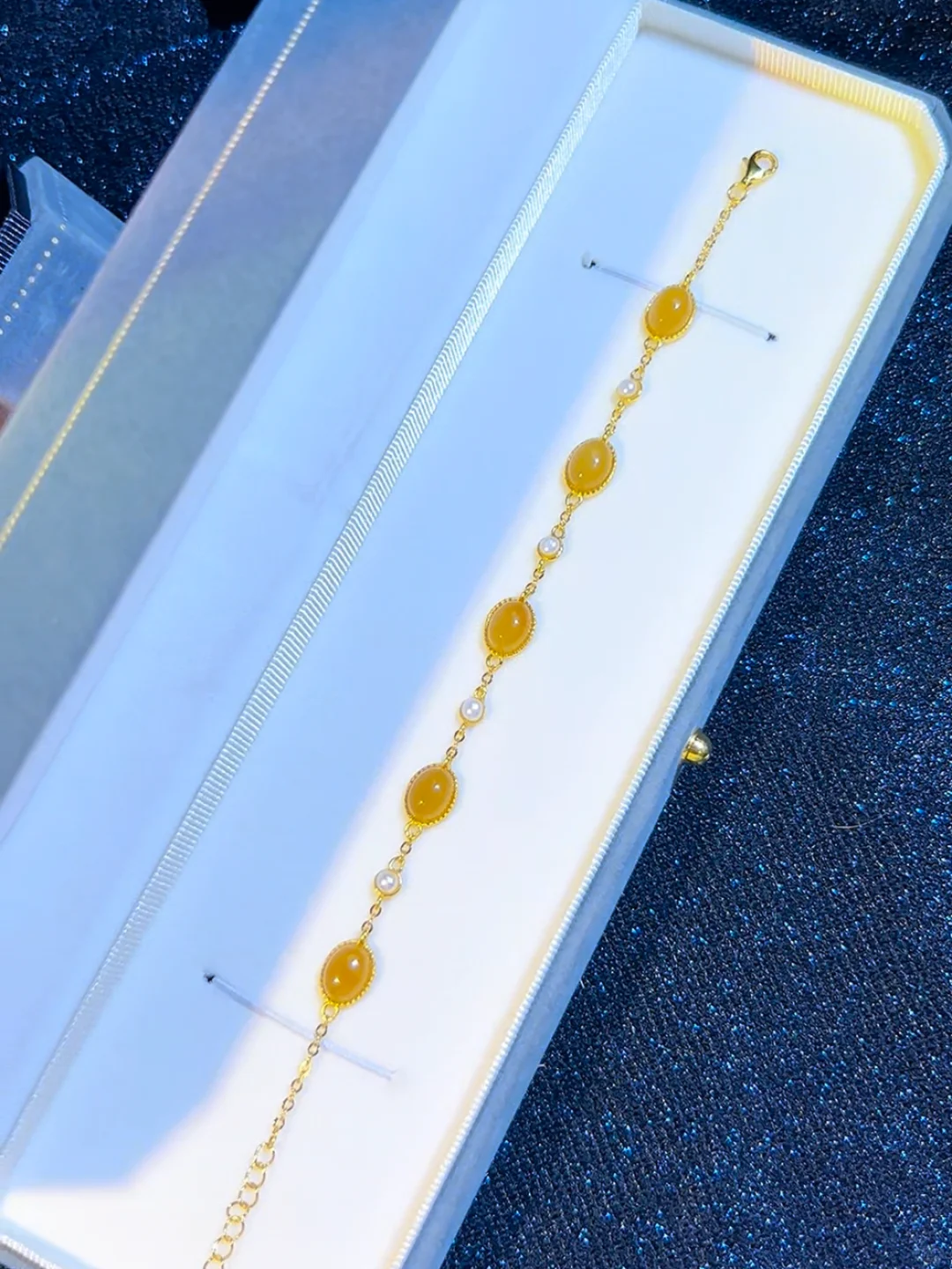 🌸天然和田玉手链，送礼显白神器！