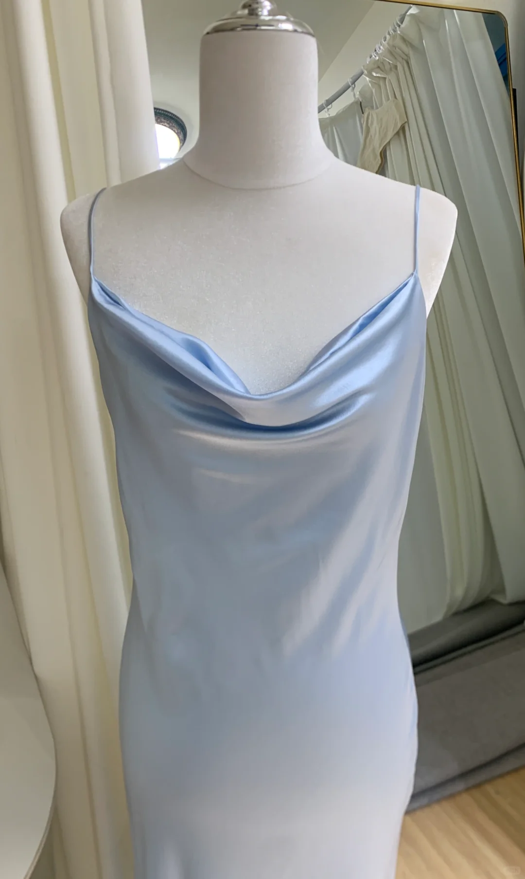 经典桑蚕丝小灰蓝