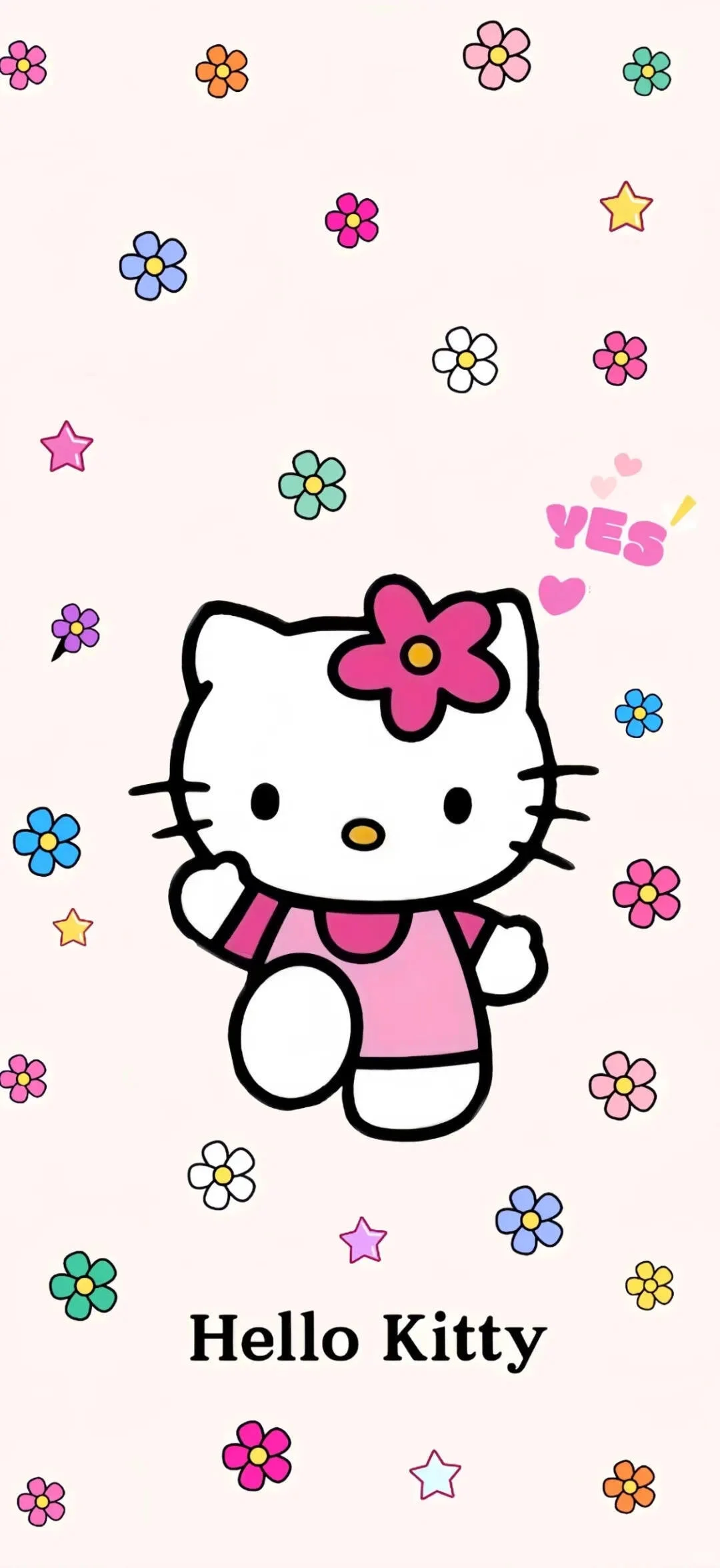 Hellokitty 粉色手机壁纸套组分享1102