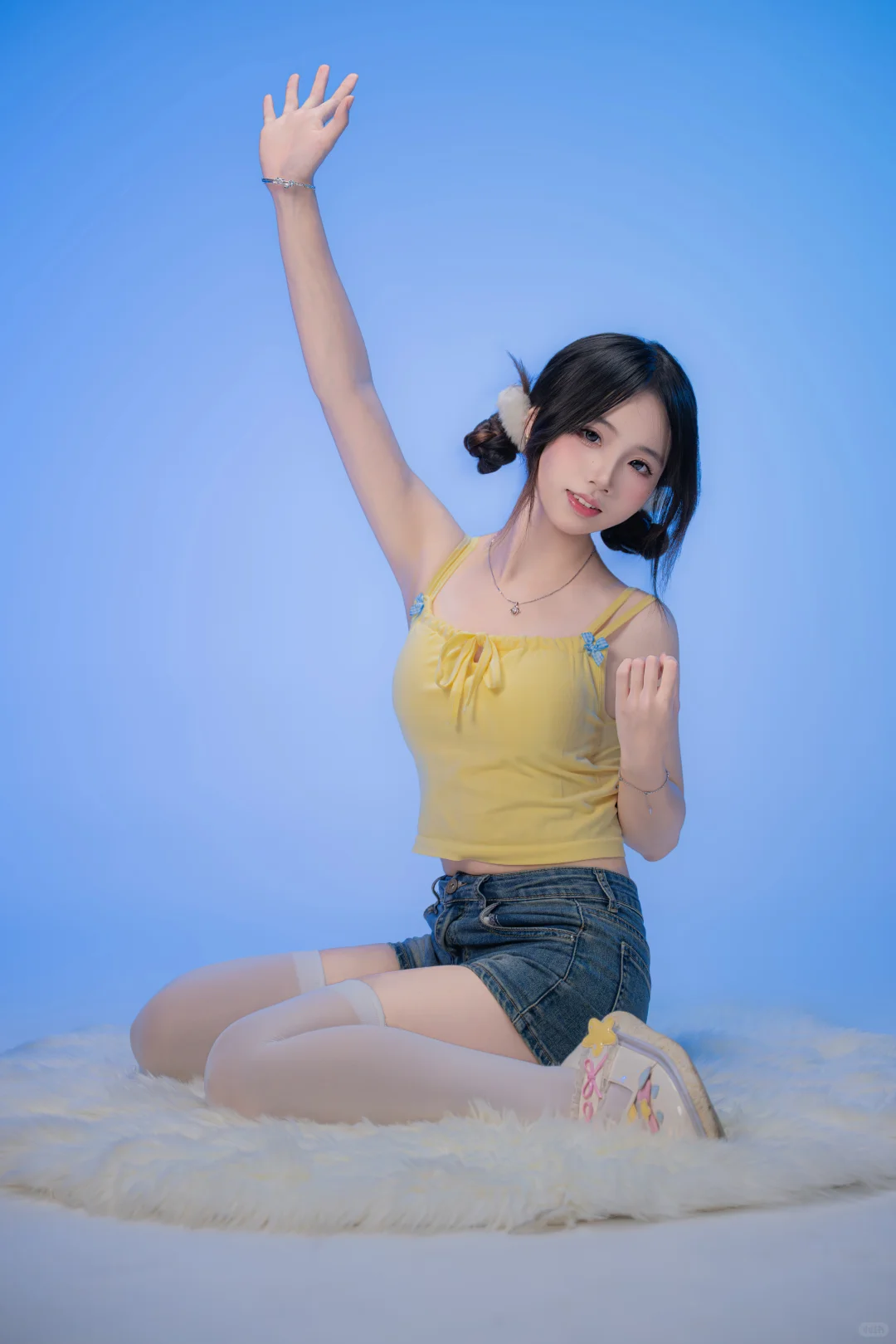 元气少女活力感拍照姿势分享