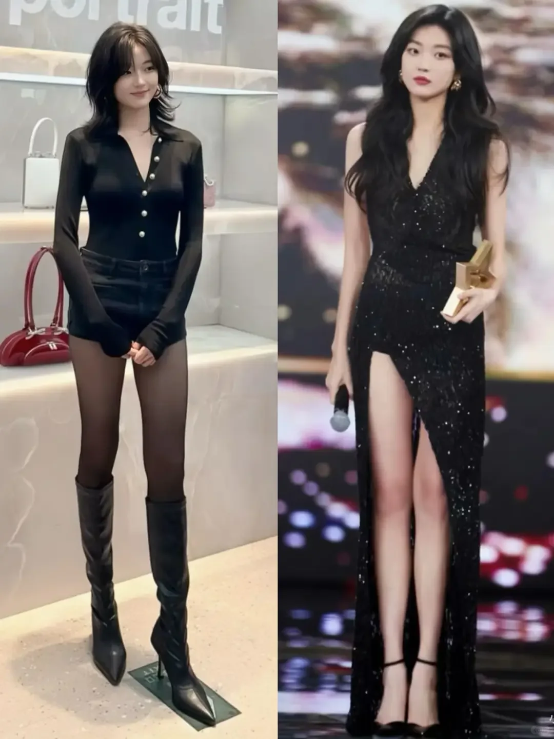 内娱腿精天团集合！这腿长我直接惊掉下巴