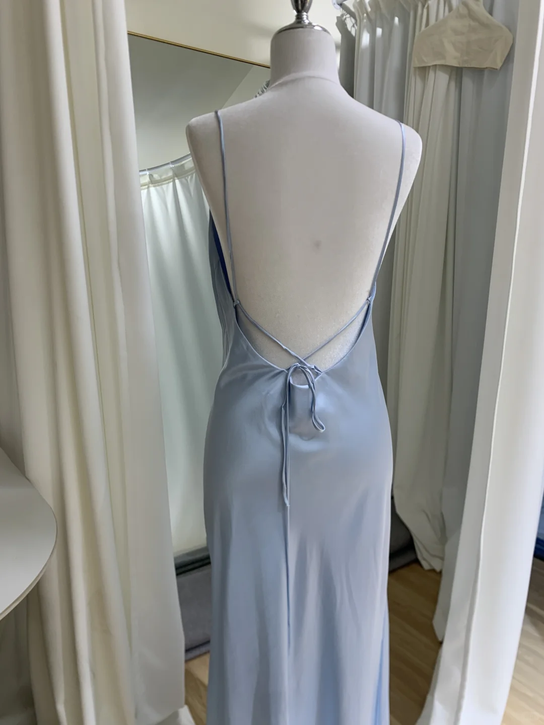 经典桑蚕丝小灰蓝