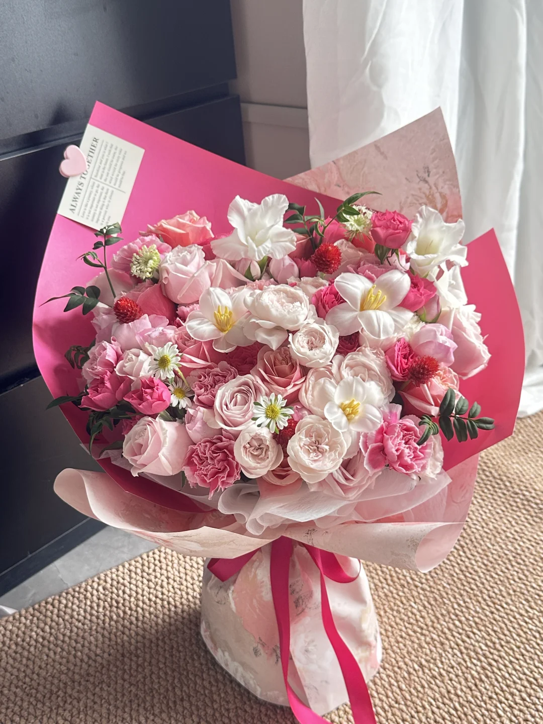 南通观山花店/玫红色➕粉色系~温柔且妖艳