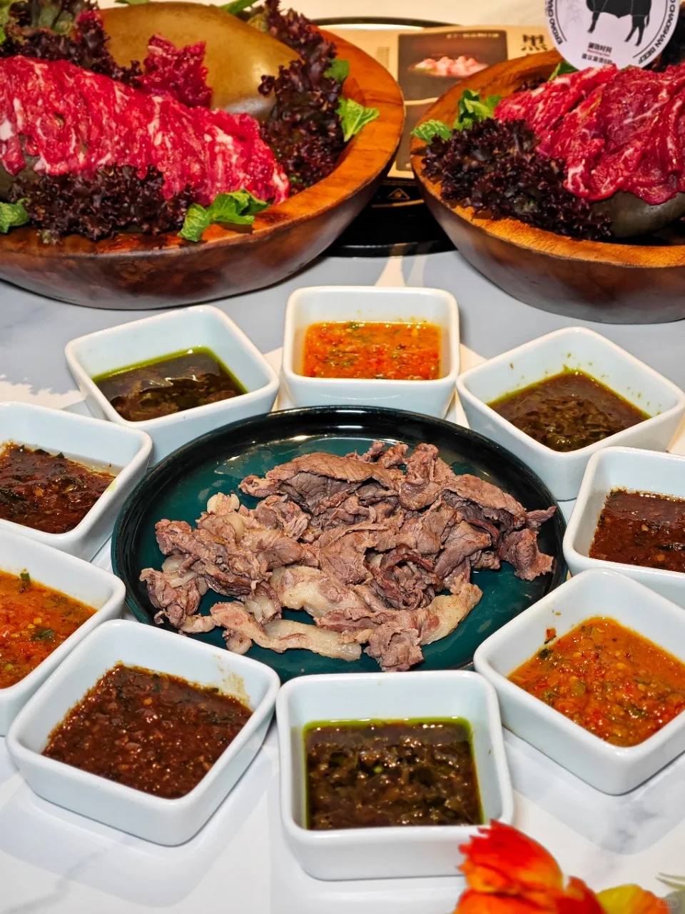 应季而食｜豌豆尖配潮汕牛肉火锅，鲜美