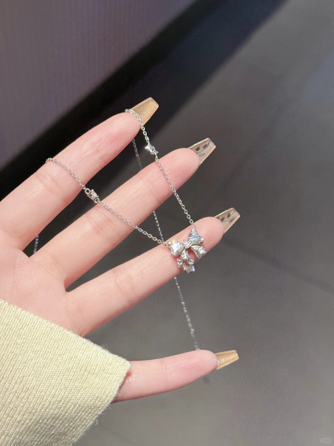 女大学生双11分享｜蝴蝶结🎀项链又纯又嗲！✨