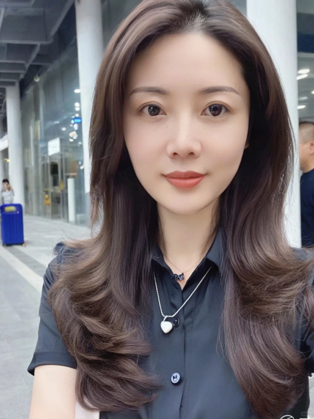 47岁阿姨，妆越淡人越美！