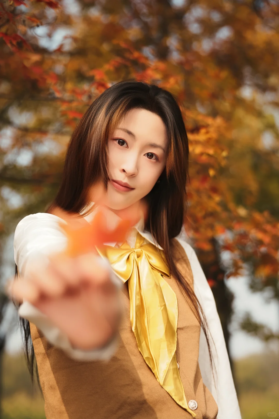 秋日JK少女与银杏的浪漫邂逅