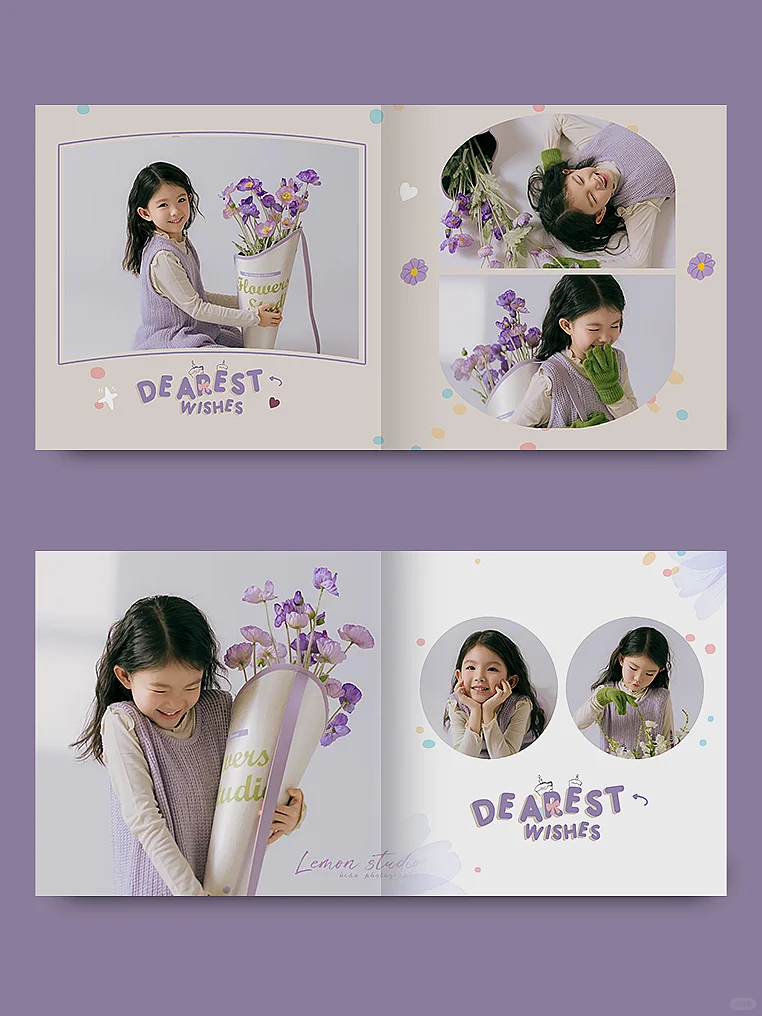 紫色系宝宝照排版 | 超好看！快收藏起来❤
