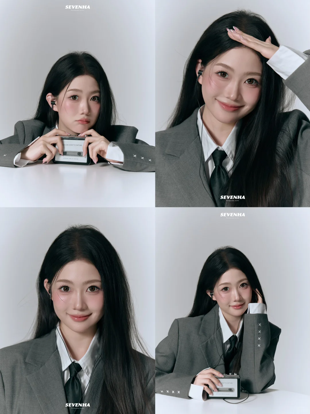 🩶永远都会爱的学院风！学姐韩系肖像🎧