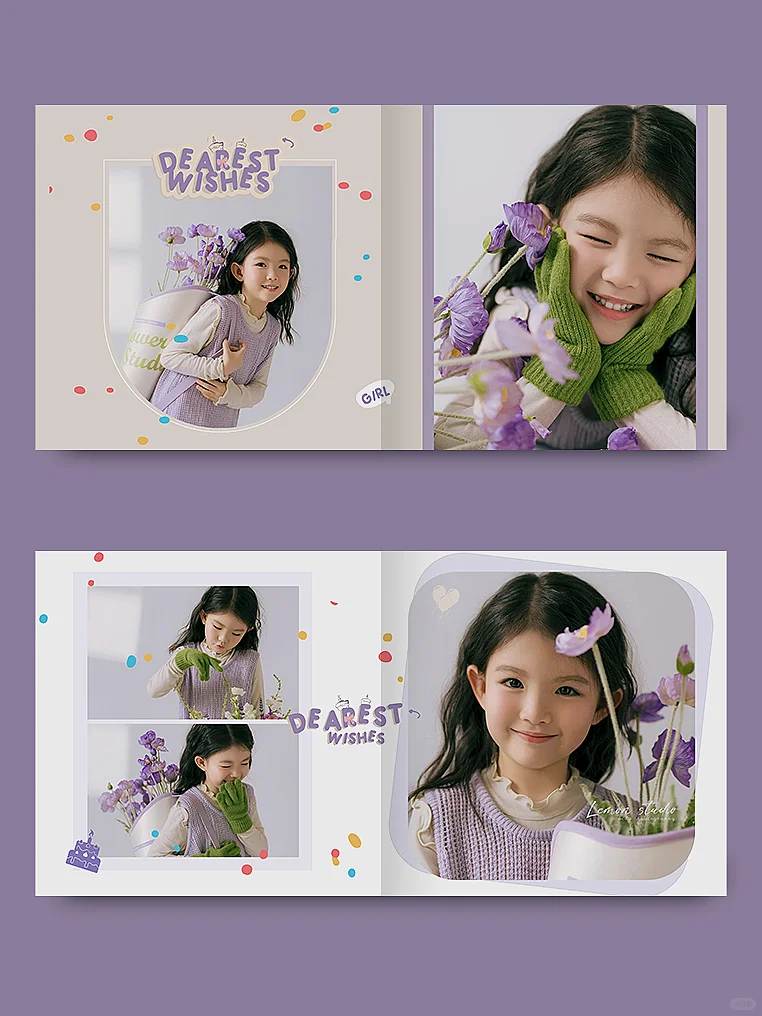 紫色系宝宝照排版 | 超好看！快收藏起来❤