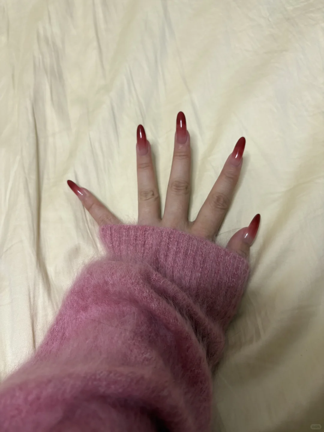 超绝秋冬红色美甲