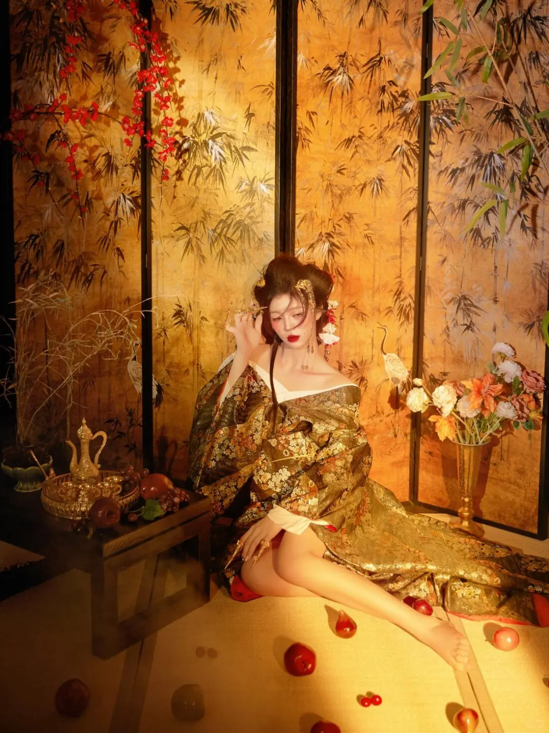 👘 风情万种 妖艳花魁，媚而不妖✨