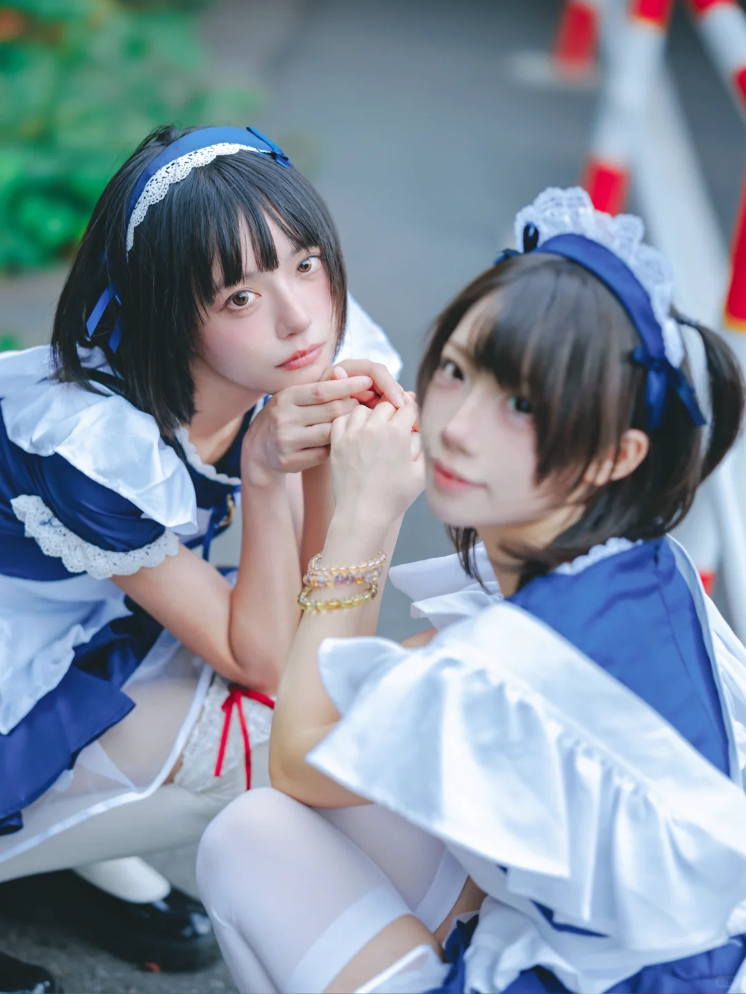 室外人像|在东京拍到了可爱的双子女仆！！