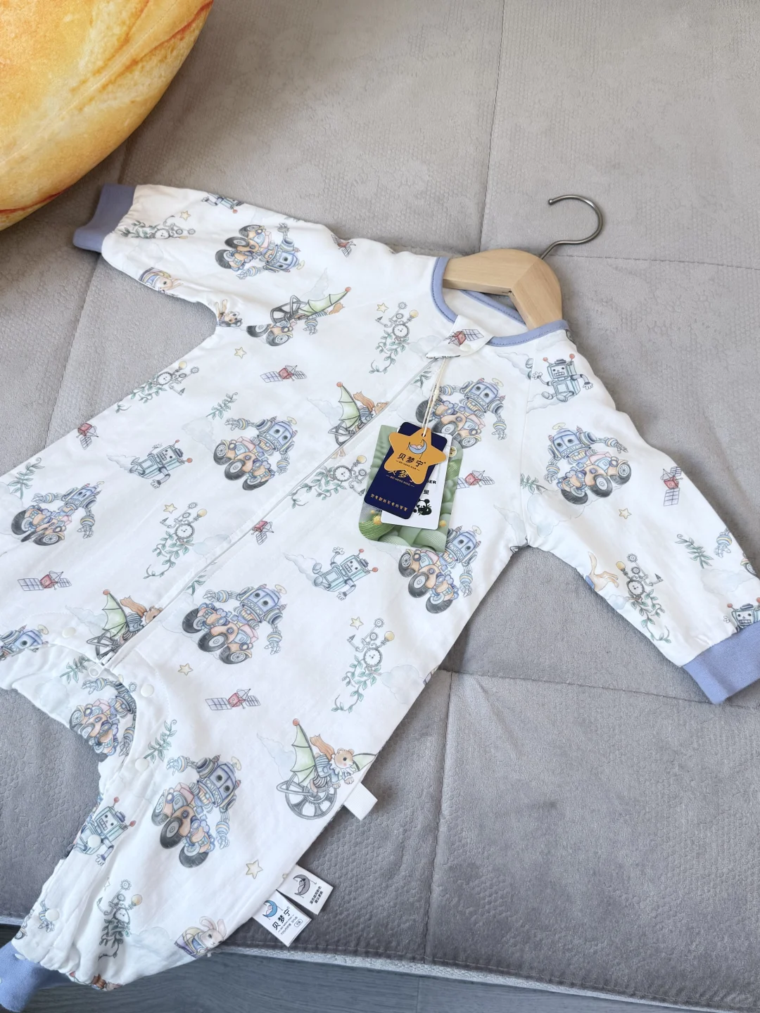 当一件宝宝睡袋时尚和实用并存时…