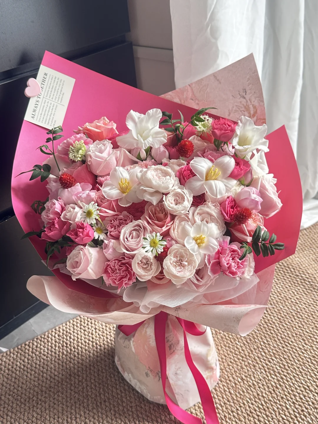 南通观山花店/玫红色➕粉色系~温柔且妖艳