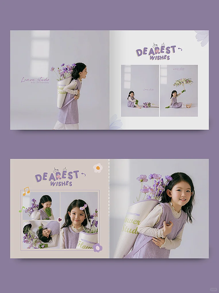 紫色系宝宝照排版 | 超好看！快收藏起来❤