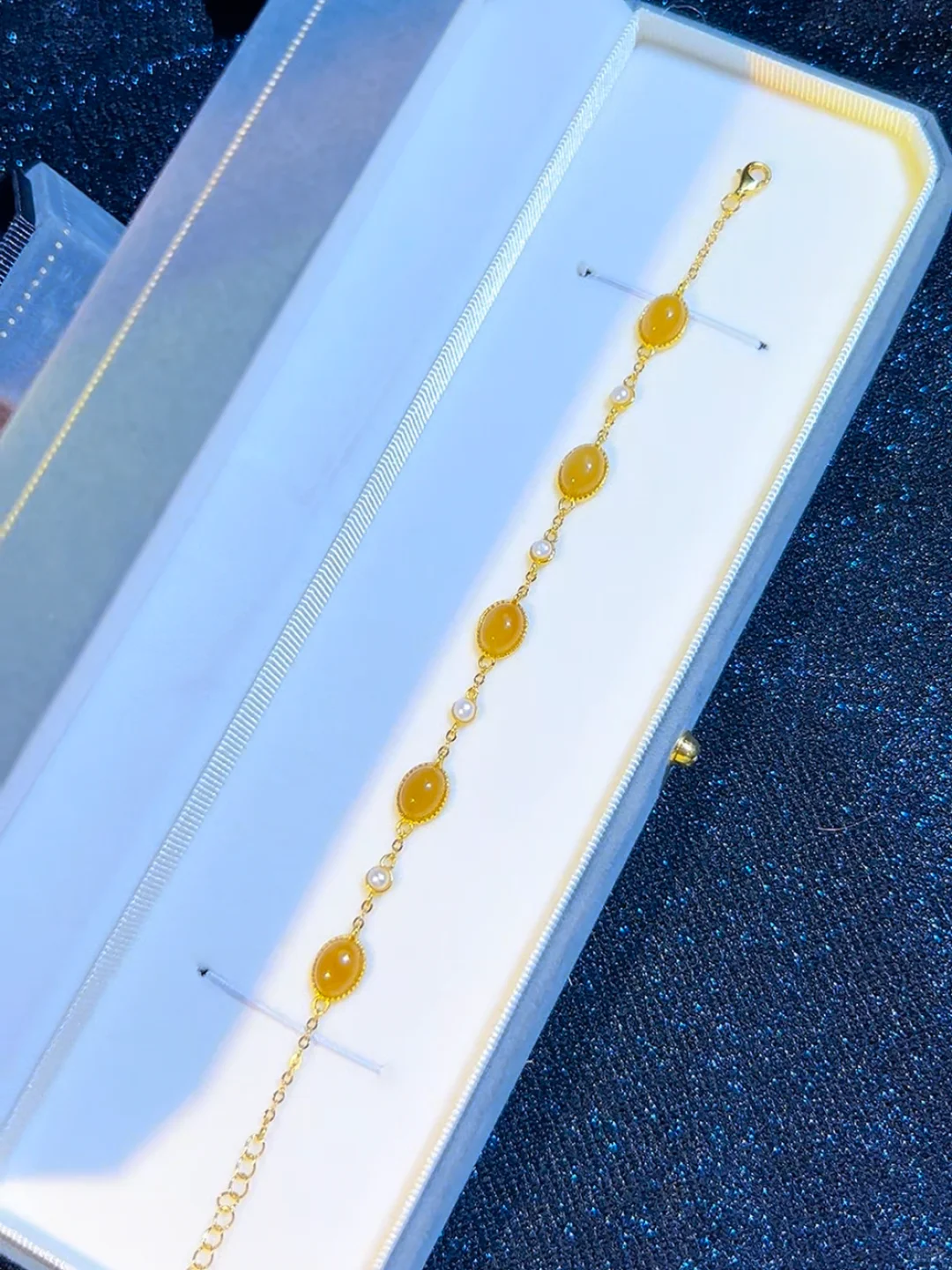 🌸天然和田玉手链，送礼显白神器！