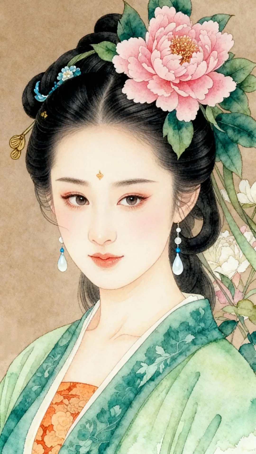 一眼沦陷的国风工笔美人！这才是中式美学的