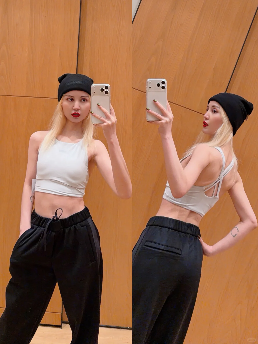 Energy蒸汽灰/女士高领口长款运动内衣