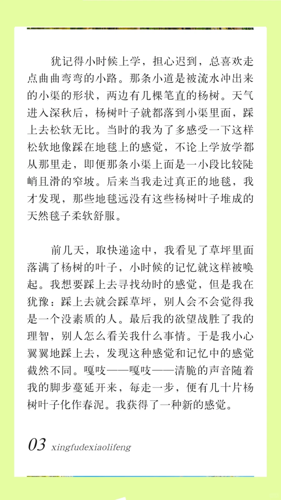 女大勇闯公众号|文章|公园|第六章