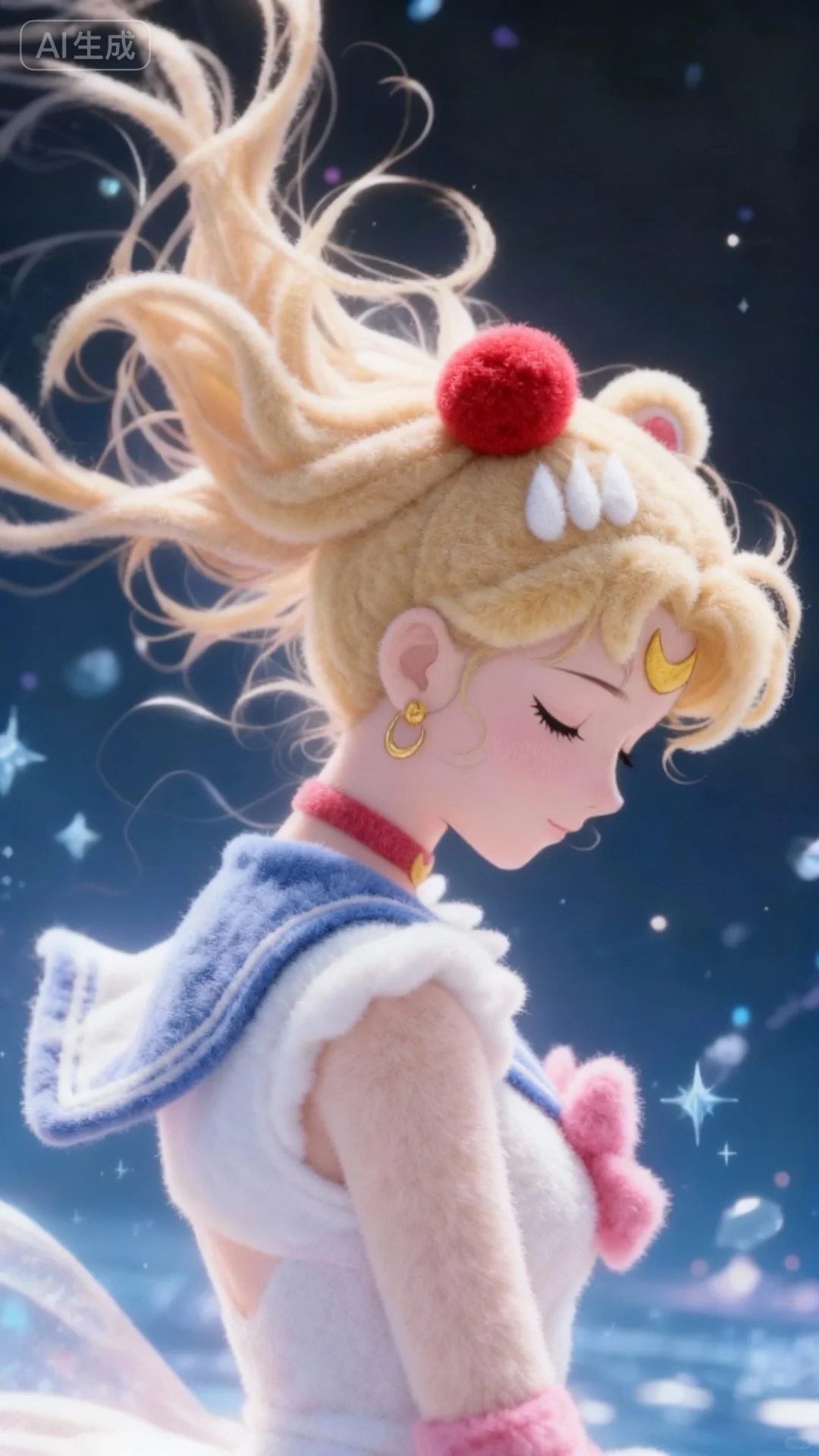 软fufu🍰毛绒绒的水冰月手机壁纸又来了❤️