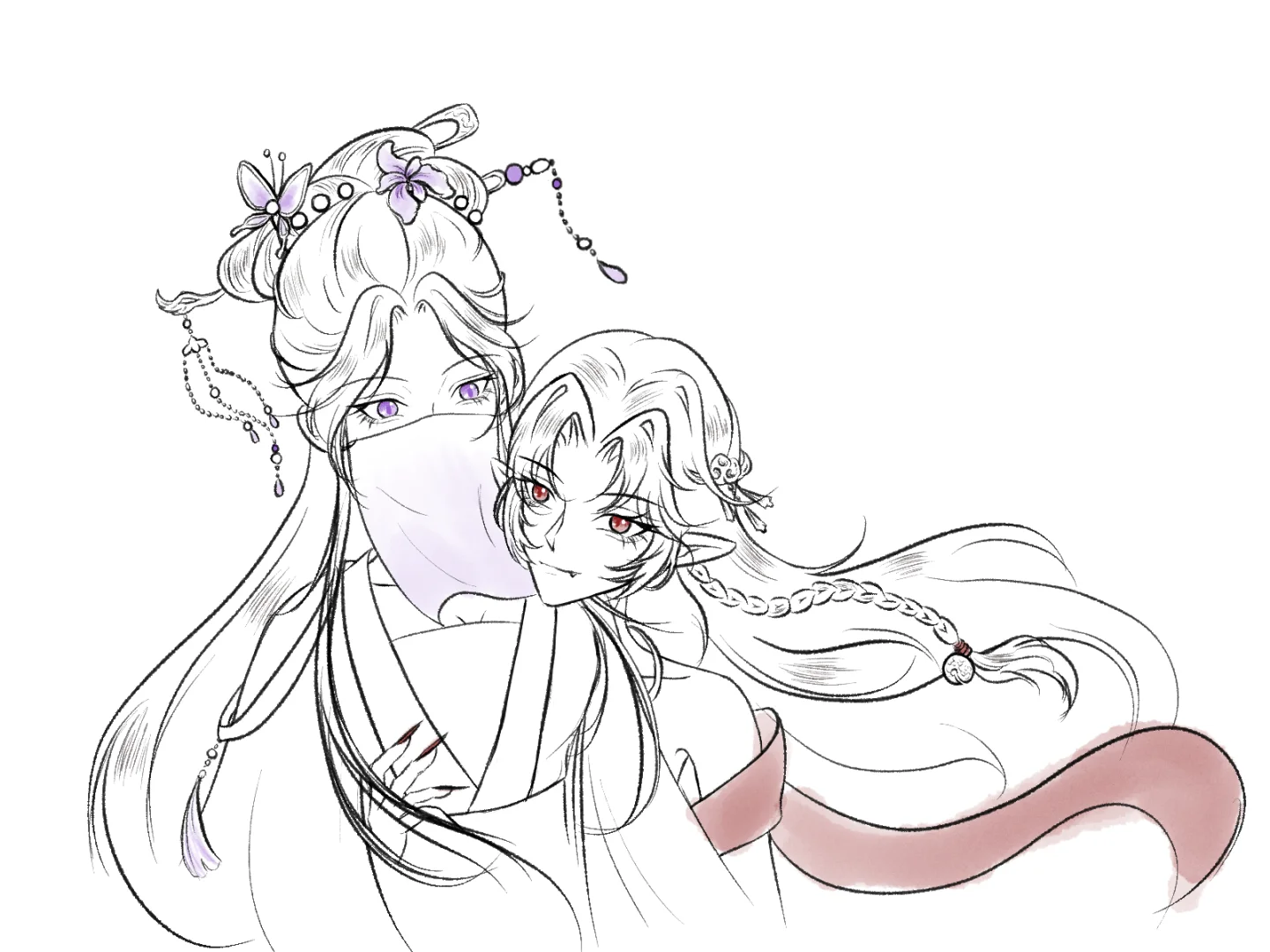 正道清冷女弟子&魔族妖艳圣女