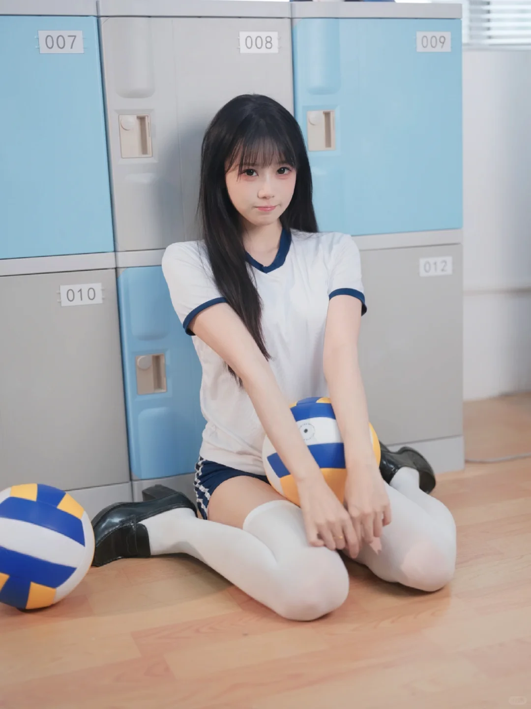 这也太甜太可爱了吧！放课后体操服少女