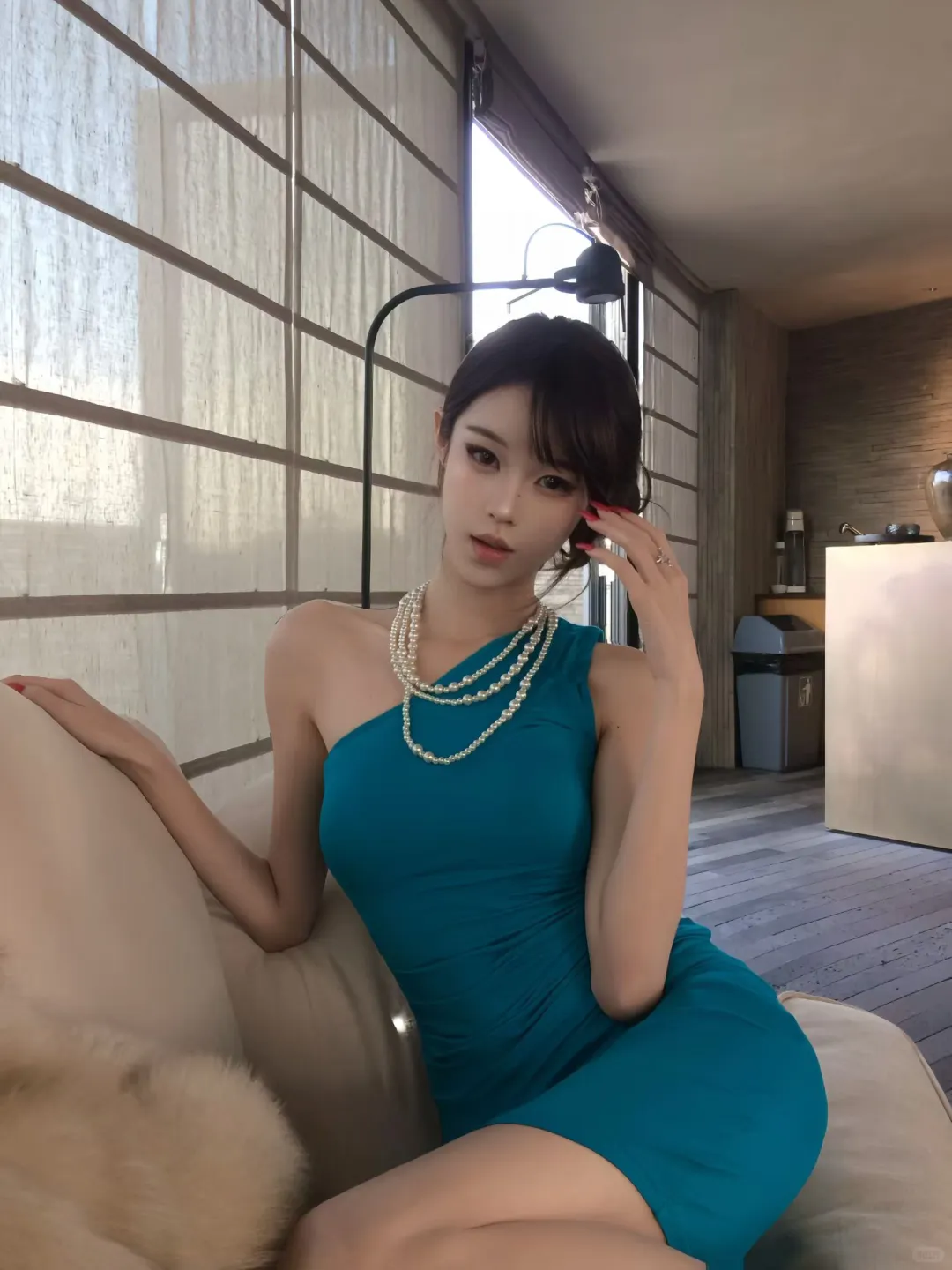 孔雀蓝战袍，北京的光为我打亮📷