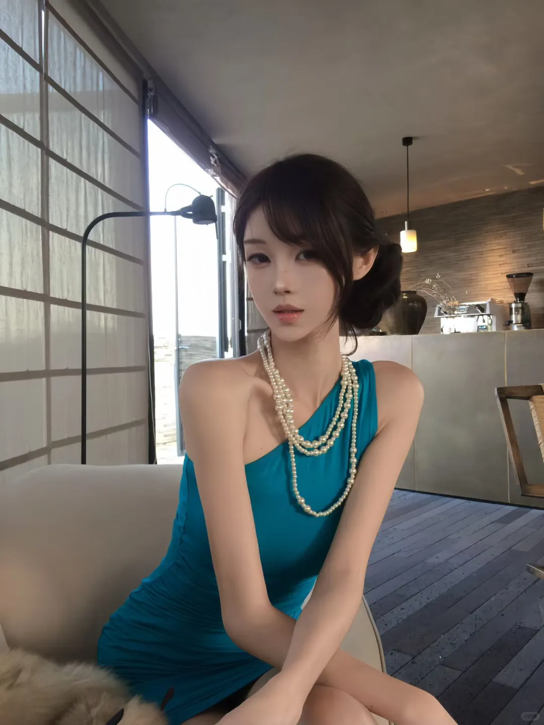 孔雀蓝战袍，北京的光为我打亮📷