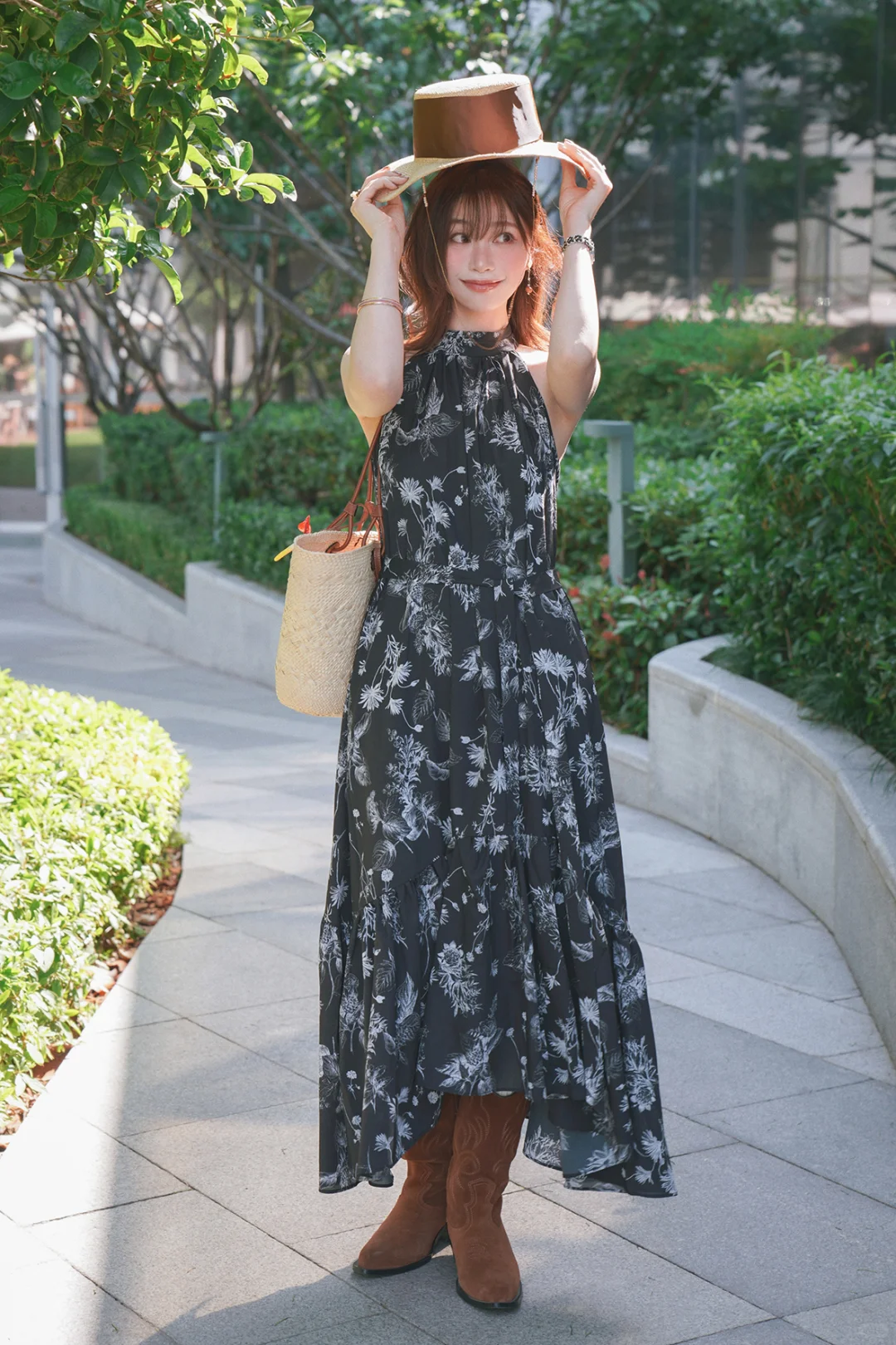 frayid夏日绝美挂脖碎花裙，美到犯规！